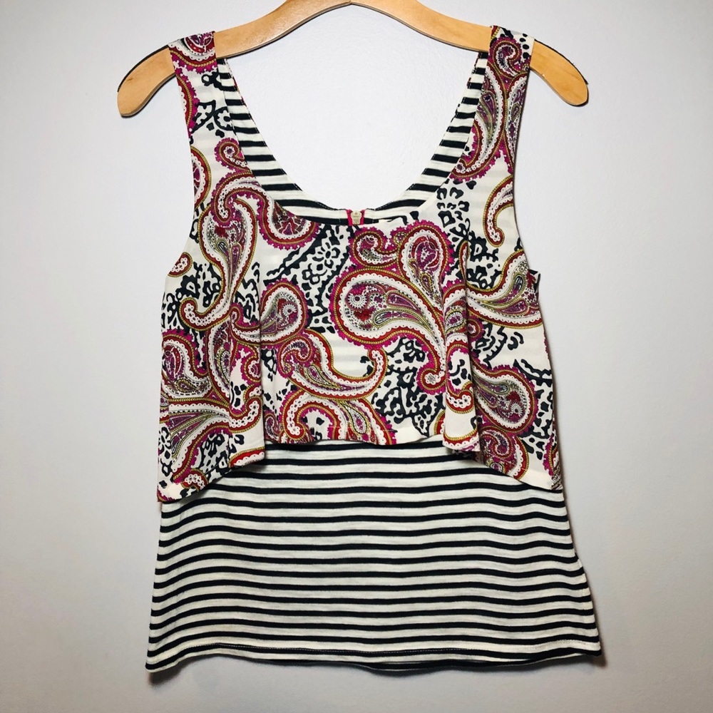 Anthropologie Meadow Rue Layered Tank Top size XS